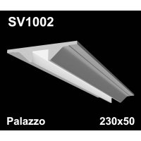 SV1002 - встраиваемый светильник для светодиодной подсветки из гипса Palazzo 230х50мм
