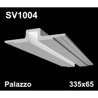 SV1004 - встраиваемый светильник для светодиодной подсветки из гипса Palazzo 335х65мм
