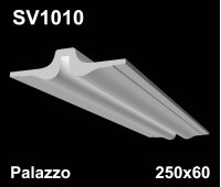 SV1010 - встраиваемый светильник для светодиодной подсветки из гипса Palazzo 250х60мм