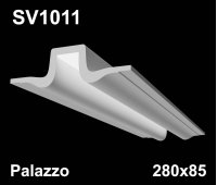 SV1011- встраиваемый светильник для светодиодной подсветки из гипса Palazzo 280x85мм