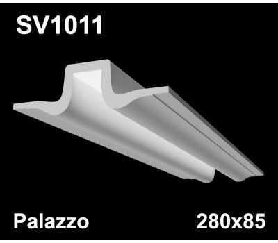  SV1011- встраиваемый светильник для светодиодной подсветки из гипса Palazzo 280x85мм