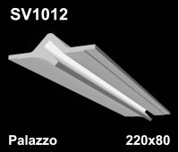SV1012 - встраиваемый светильник для светодиодной подсветки из гипса Palazzo 220x80мм