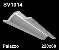 SV1014 - встраиваемый светильник для светодиодной подсветки из гипса Palazzo 220x60мм
