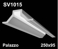 SV1015 - встраиваемый светильник для светодиодной подсветки из гипса Palazzo 250x95мм