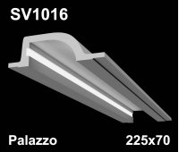SV1016- встраиваемый светильник для светодиодной подсветки из гипса Palazzo 225x70мм